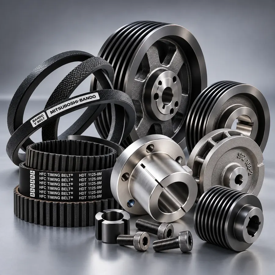 Pulleys, Bushes & Belts